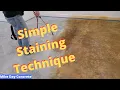 How To Stain Concrete Floors Easy Diy Method