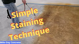 How To Stain Concrete Floors Easy Diy Method