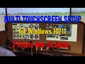 Multi Touchscreen Setup Windows - 3 minute tutorial
