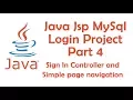 Simple Page Navigation Java Jsp MySql login Project Part 4