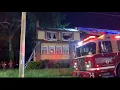 Baltimore County Fire Department on scene of a quickly knocked down working house fire
