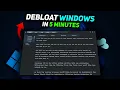 Debloat Windows FAST in 5 Minutes Revo Chris Titus Tool