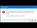 SOLUSI - this application failed to start because no qt platform plugin could be initialized