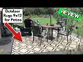 Outdoor Rugs 9x12 for Patios Clearance Outdoor Rug Waterproof Outdoor Carpet Plastic Straw Rug Camp