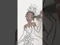Coloring Disney Princess Tiana Green Gown Coloring Page Kiddie Playtime