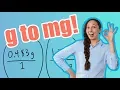 g to mg How to Convert Grams to Milligrams