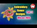 embroidery flower design drawing and punching for beginners Part-2 Wilcom 2006