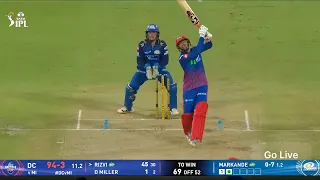 ipl 2026 dc vs mi full match highlights sameer rizvi batting today 90 51 match 8 mi vs dc