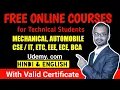 Udemy Free Online Courses in hindi English With Certificate