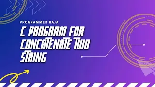 C program for concatenate strings using pointer Tutorial