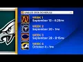 Eagles 2026 schedule released