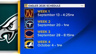 Eagles 2026 schedule released