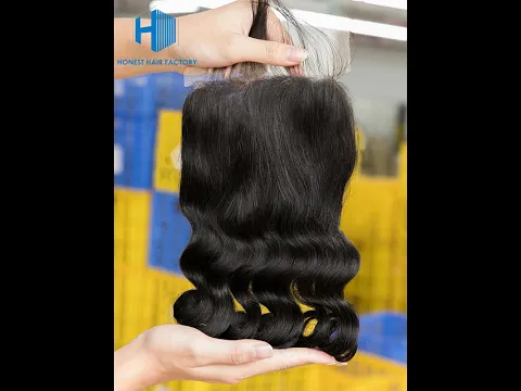 Wholesale 8-22Inch Loose wave Pre-plucked 5*5 HD Lace Closure Video