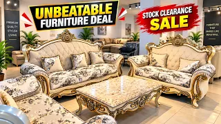 आधे से भी सस्ता 🔥 Stock Clearance SALE Furniture | Luxury Furniture Sofa Set Bed Dining Table SALE