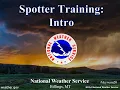 Severe Spotter Training Part 1 - Introduction