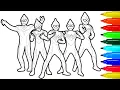 Ultraman Brave Heroes Coloring Pages