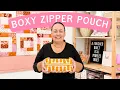How to Sew a Boxy Zipper Pouch No Raw Edges