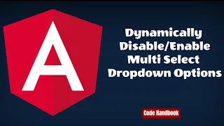 Learn Angular Dynamically Multi Select Dropdown Options