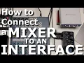 Lagu How to Connect an Audio Mixer to an Interface (for streaming or recording)