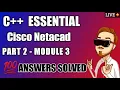 C Essential Cisco Part-2 Module 3 Assessment-7 COMPLETE Answers Solved 100 2021-22 TKG
