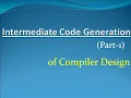 Intermediate Code Generation Part 1