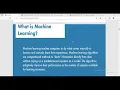 Machine Learning with AI using Python Day 2 Training APPWARS Technologies