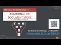 Choose your Own JSON Adventure Relational or Document Store