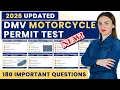 DMV Motorcycle Permit Test 2026 - Motorcycle Written Test Practice 180 Real Questions