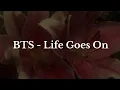Download Lagu BTS - Life Goes On ( aesthetic lyrics video )⋆˙⟡