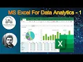 02 MS Excel For Data Analytics - Part 1