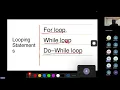 Java Control flow statements Day 5
