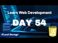 Learn Web Development Day 54 Master JavaScript Local Storage with setItem JSON parse more