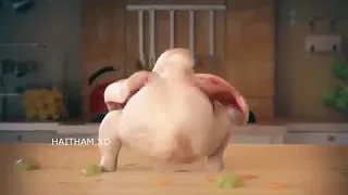 رقص الفرخة المتريشة على اغنية شطة نار 