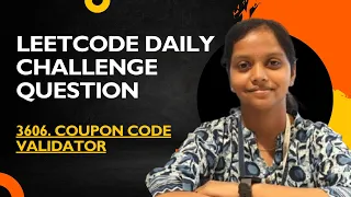 Leetcode 3606 Coupon Code Validator List Leetcode Daily Challenge