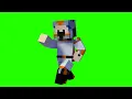 WowMax Minecraft Skin Dancing green screen