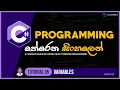 C Sinhala - Tutorial 05 Variables Programming Sinhala TechStreet