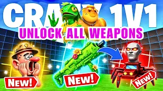 NEW WEAPONS CRAZY 1V1 FFA ALL GUNS RIDES MAP FORTNITE CREATIVE - PART 45 hozzy