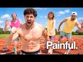 Who Can Survive a 100M LEGO Sprint Ft Marty Michael
