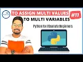 Python Tutorial for Beginners How to Assign Multiple Values to Multiple Variables in Pytthon