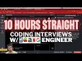 10 STRAIGHT HOURS of Coding Interviews w FAANG Engineer