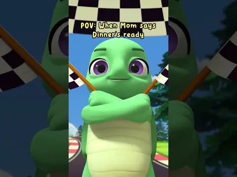 Zooming Home when Mom Says Dinner's Ready! 🏎️💨 #nurseryrhymes  #kidscartoons #animaltime
