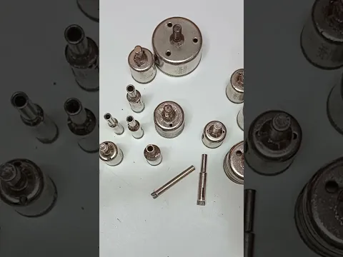Testando serra copo diamantada