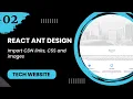 React JS - Import CDN links CSS and images