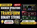 LeetCode 3980 Biweekly Contest 186 Q3 Minimum Operations to Transform Binary String Greedy