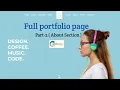Responsive Personal Complete Portfolio Website HTML CSS And JavaScript Mobile First Part-2