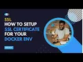 how to install ssl certificate in docker container