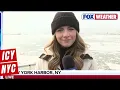 Ice Disrupts Ferry Service In New York As Temperatures Rise Above Freezing