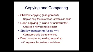 Intermediate Java Programming - Object Concepts Part 2