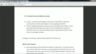 Security vulnerabilities in java based applications