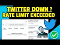Rate Limit Exceeded Twitter FIX When Rate Limit Exceeded Twitter Iphone Why